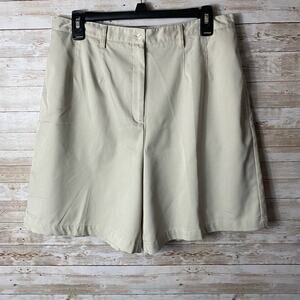 Coral Bay Golf Shorts Tan Size 16